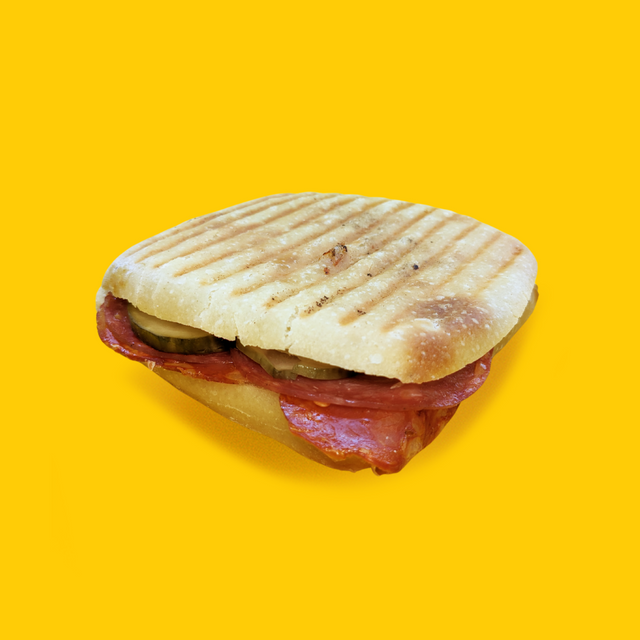 Salami, Calabrese & Mozzarella Panini