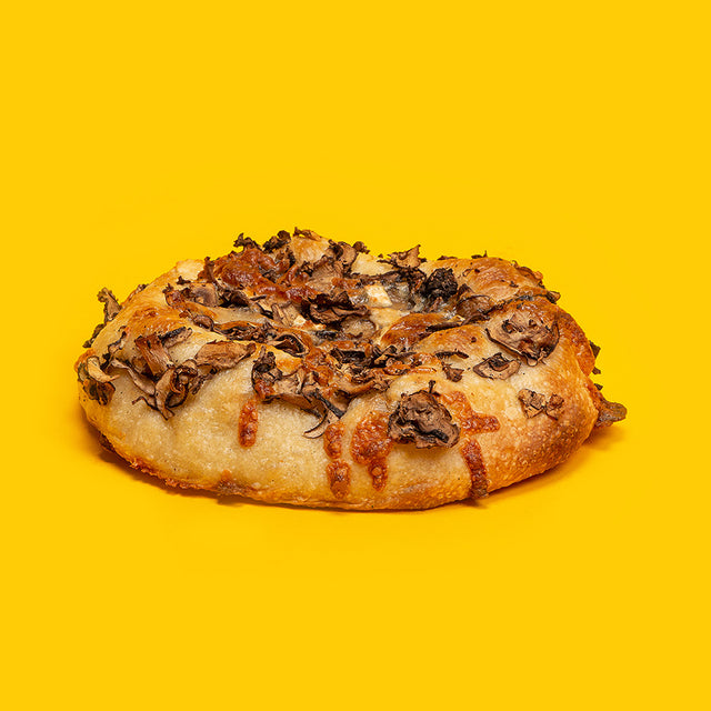 Galette aux Champignons, Fromage de Chèvre & Mozzarella